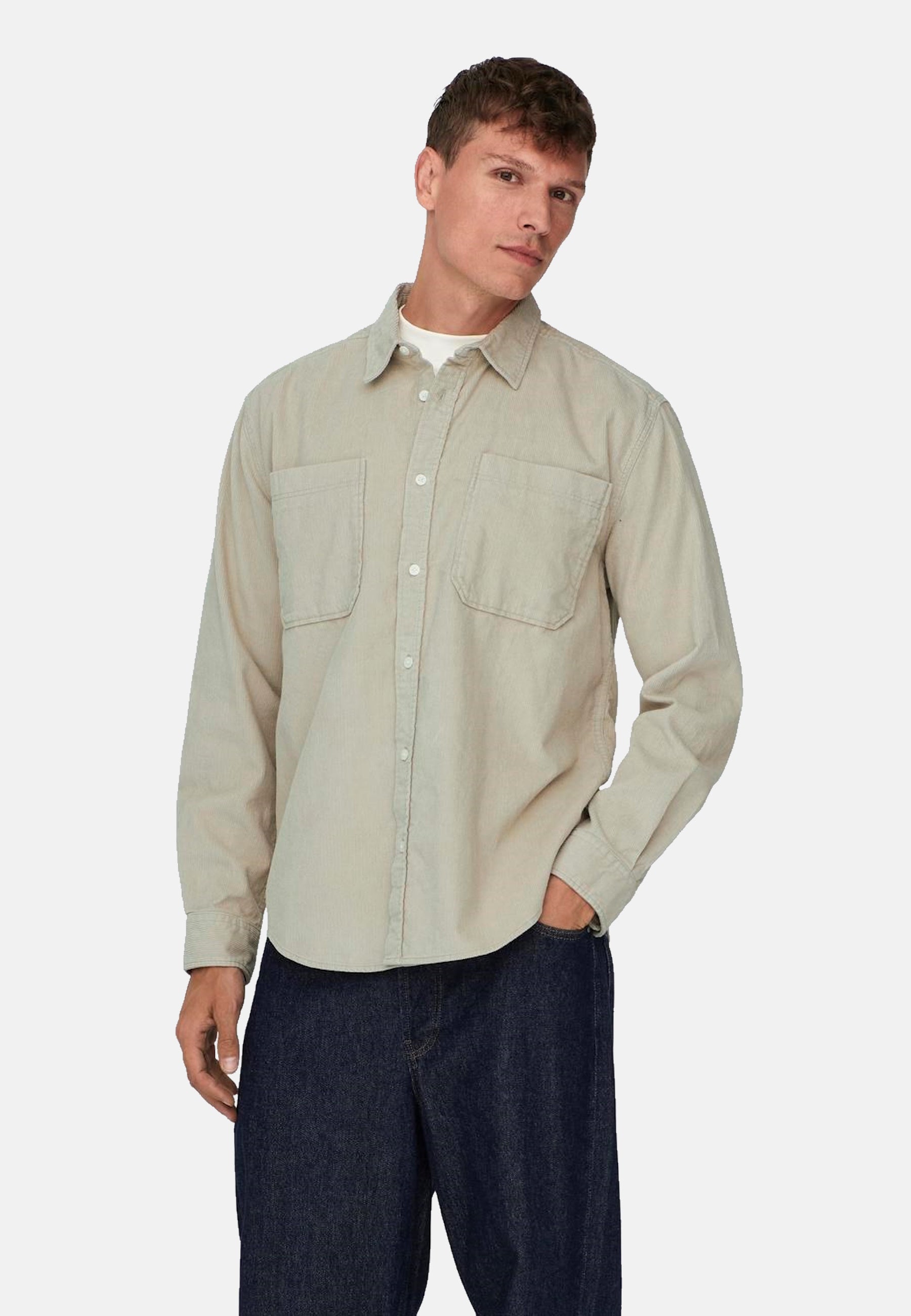 Only & Sons Alp Langarmhemd Relaxed Fit