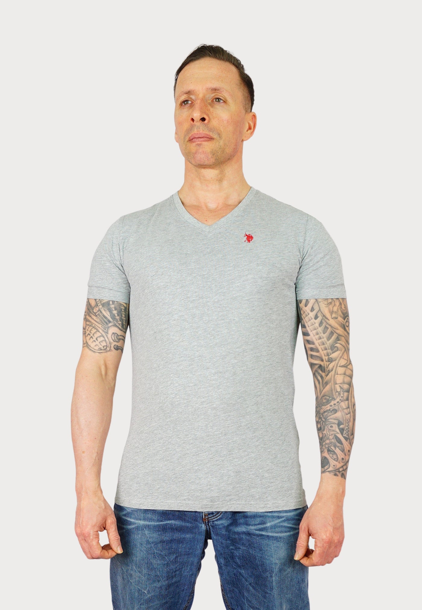 U.S. POLO 2er Pack T-Shirts V-Ausschnitt