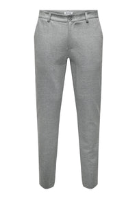 Only & Sons Mark Check lange Hose mit Gürtelschlaufen