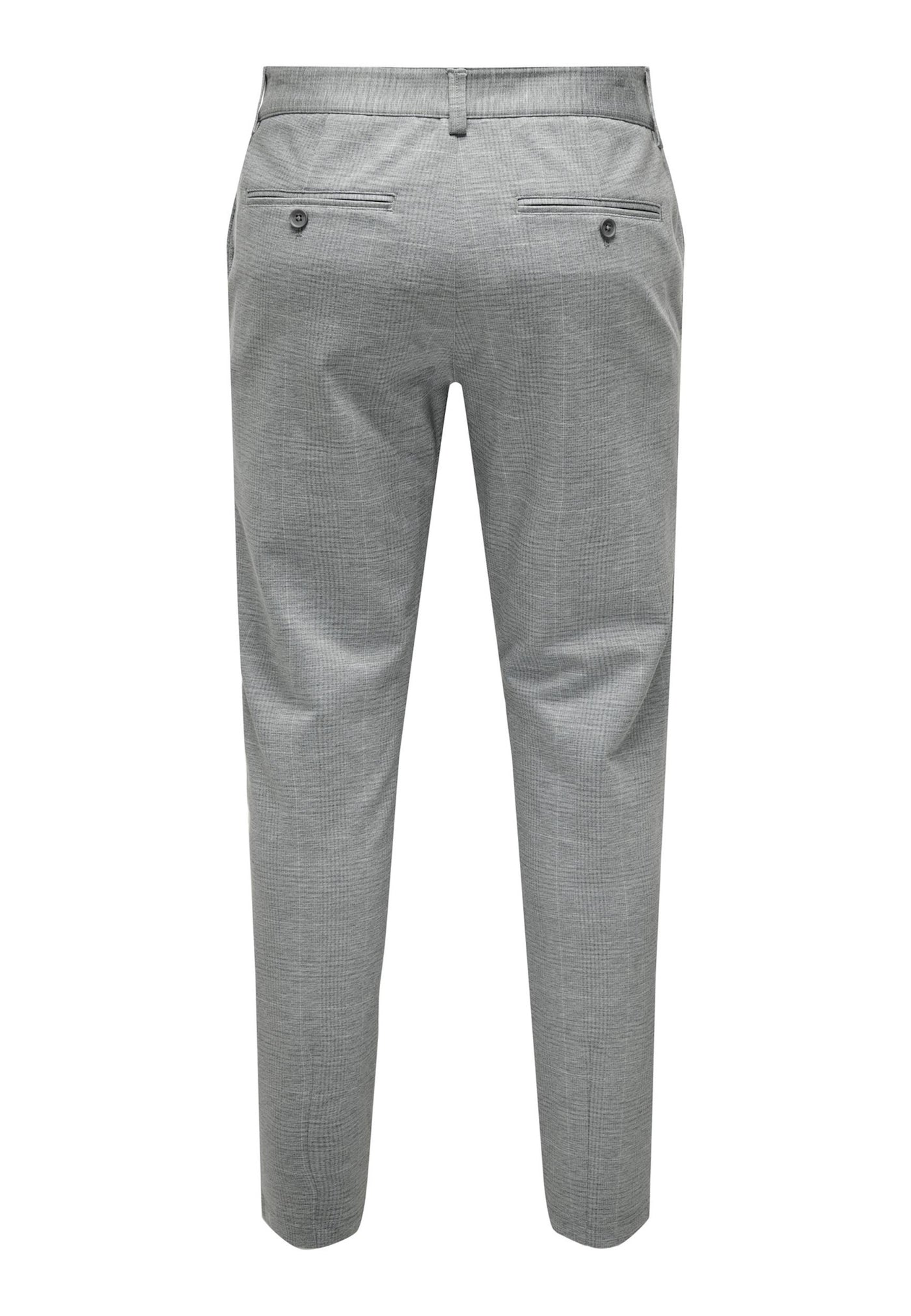 Only & Sons Mark Check lange Hose mit Gürtelschlaufen