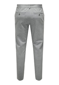 Only & Sons Mark Check lange Hose mit Gürtelschlaufen