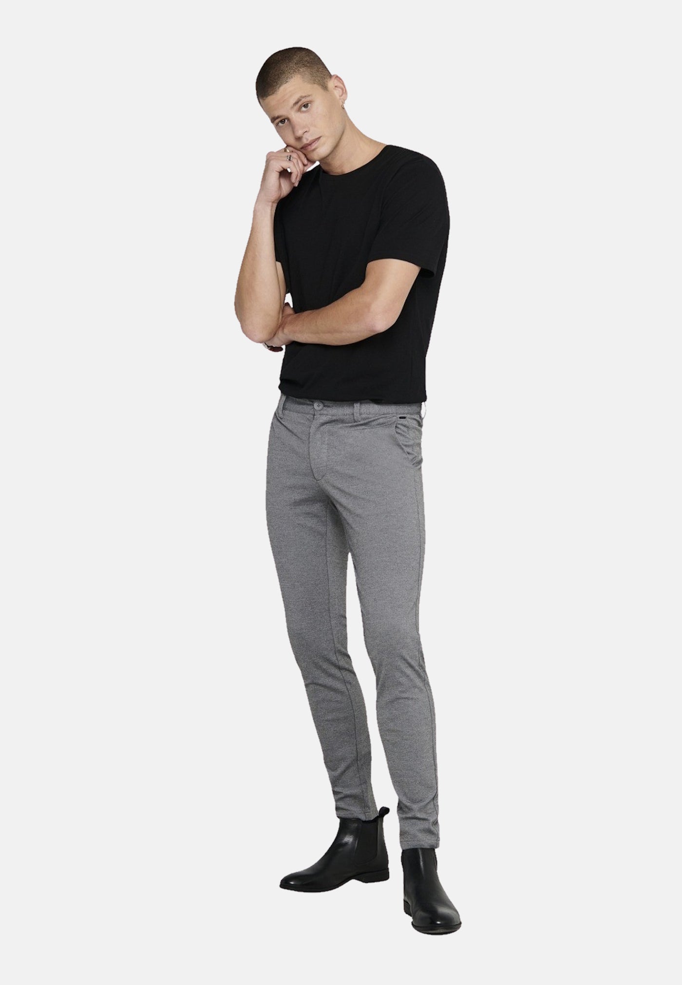 Only & Sons Mark lange Hose mit Gürtelschlaufen