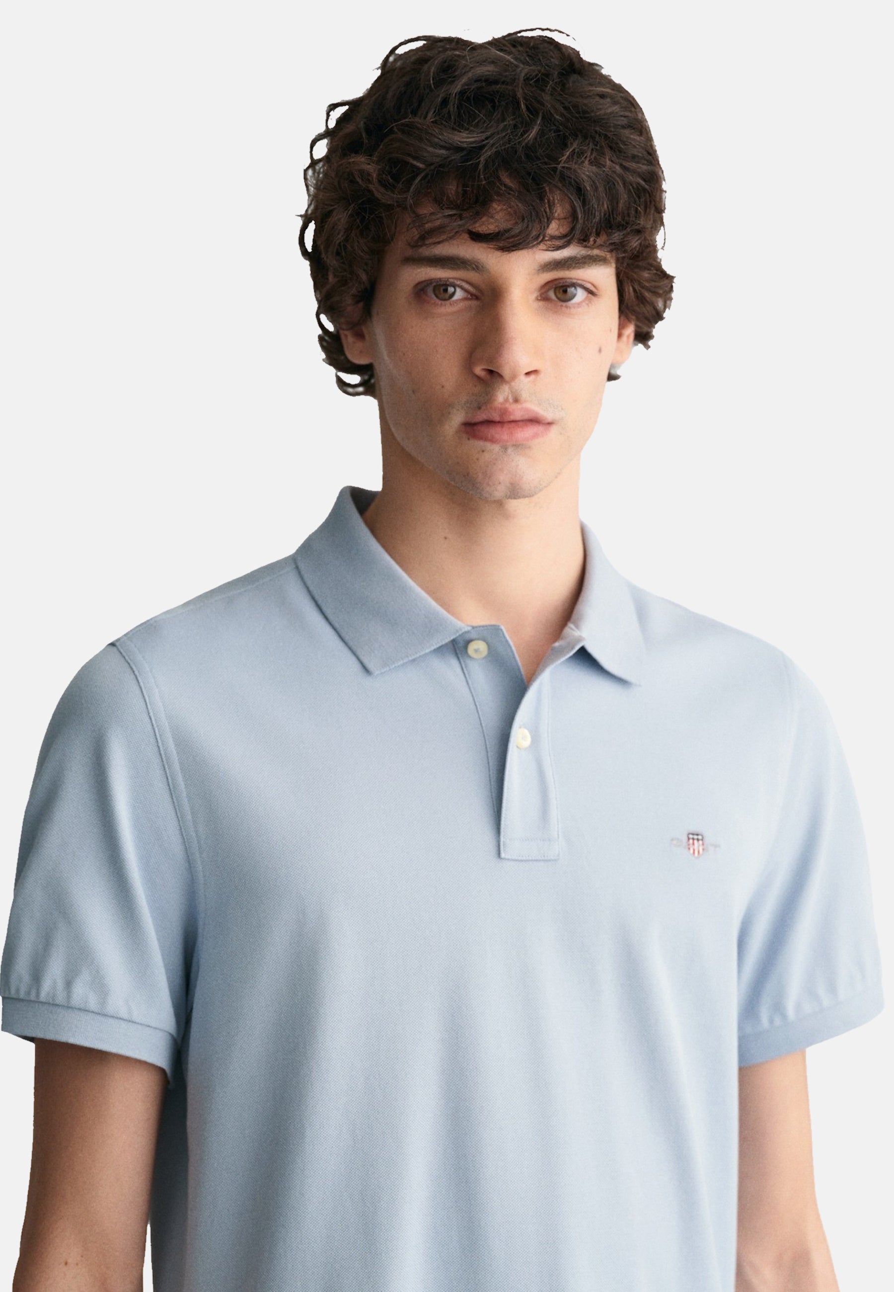 Gant Reg Shield SS Pique Kurzarmshirt