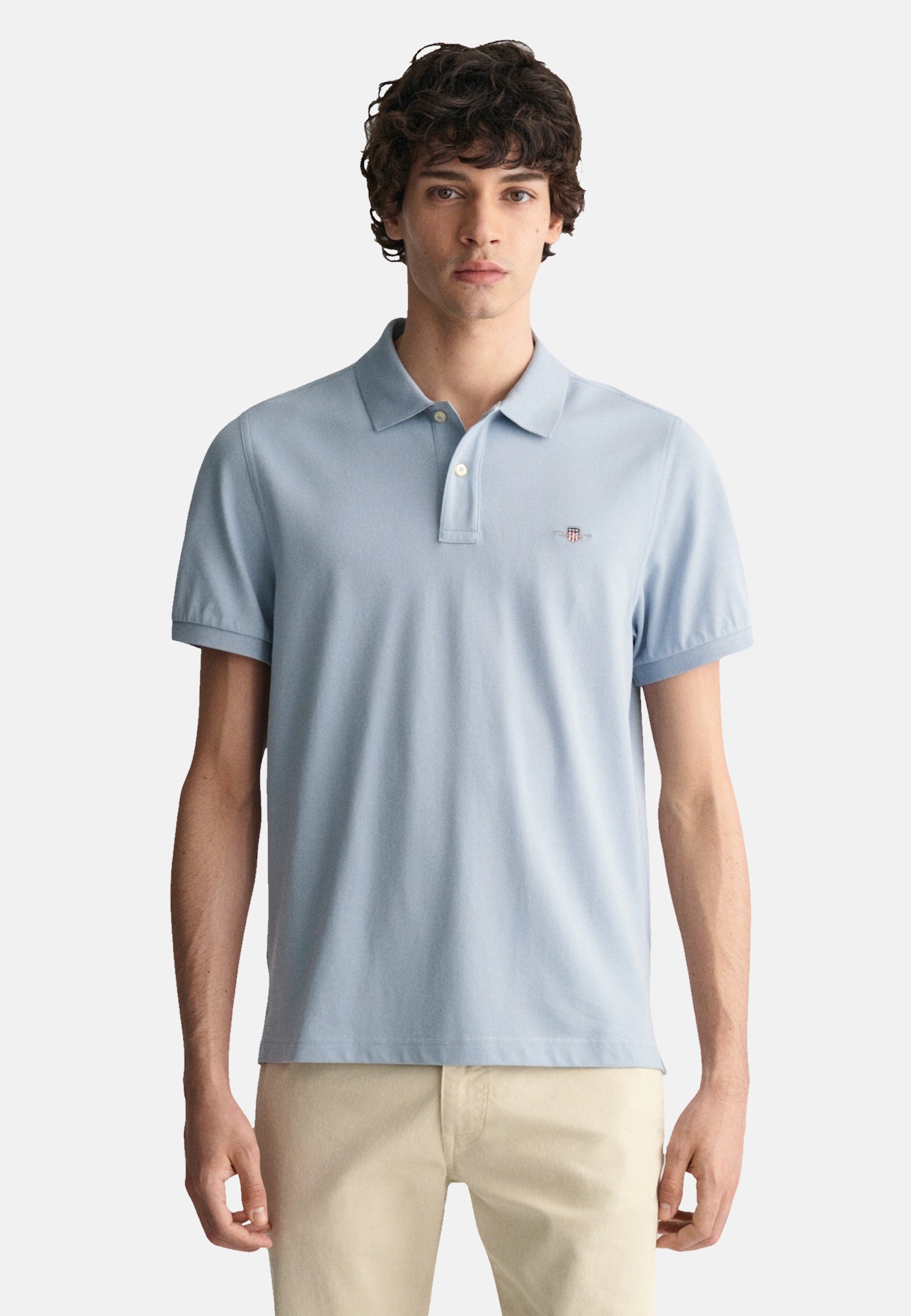 Gant Reg Shield SS Pique Kurzarmshirt