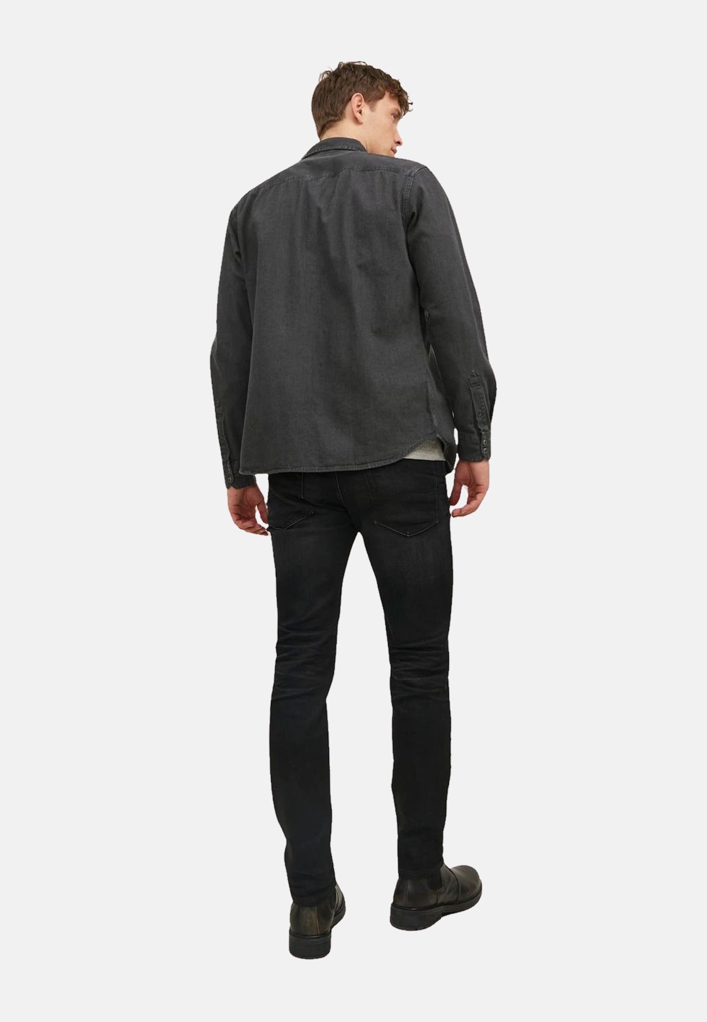 Jack & Jones Hemd Jeanshemd JJ SHERIDAN SHIRT Langarm