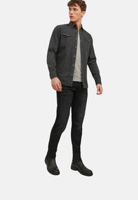 Jack & Jones Hemd Jeanshemd JJ SHERIDAN SHIRT Langarm