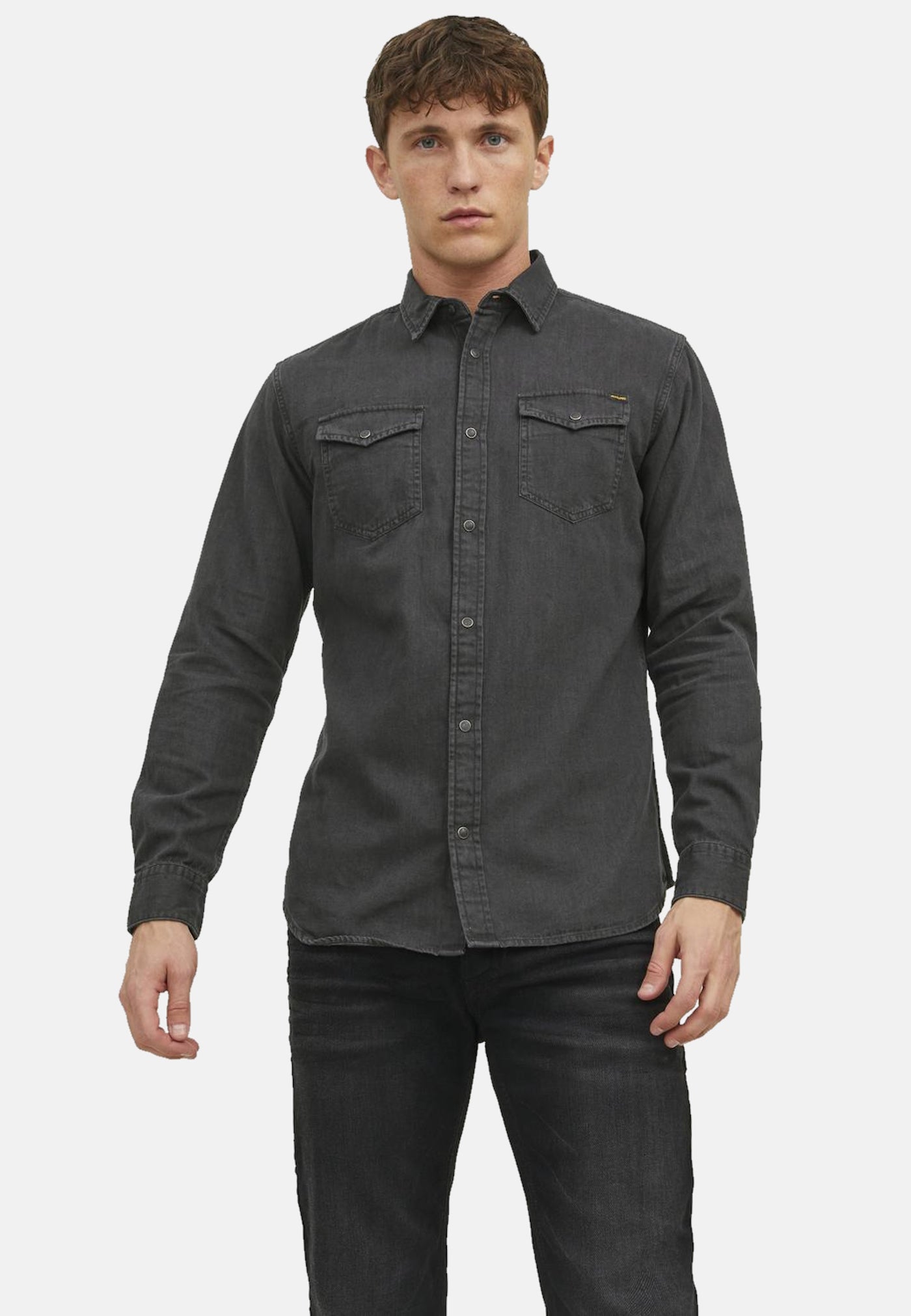 Jack & Jones Hemd Jeanshemd JJ SHERIDAN SHIRT Langarm