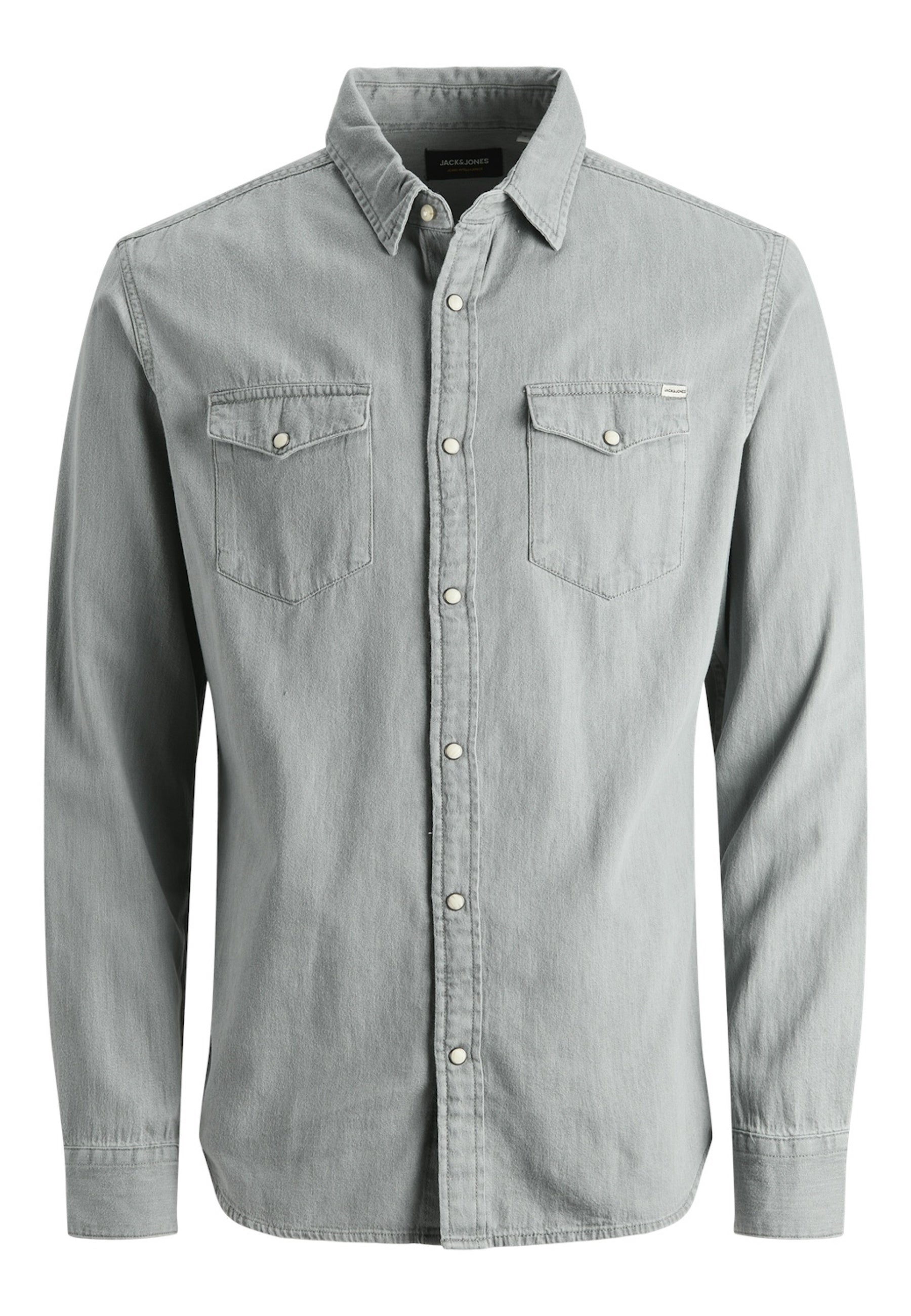 Jack & Jones Hemd Jeanshemd JJ SHERIDAN SHIRT Langarm