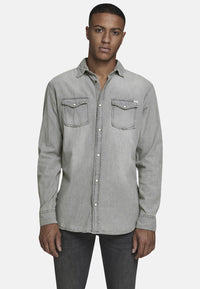 Jack & Jones Hemd Jeanshemd JJ SHERIDAN SHIRT Langarm