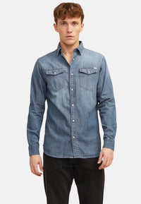 Jack & Jones Hemd Jeanshemd JJ SHERIDAN SHIRT Langarm