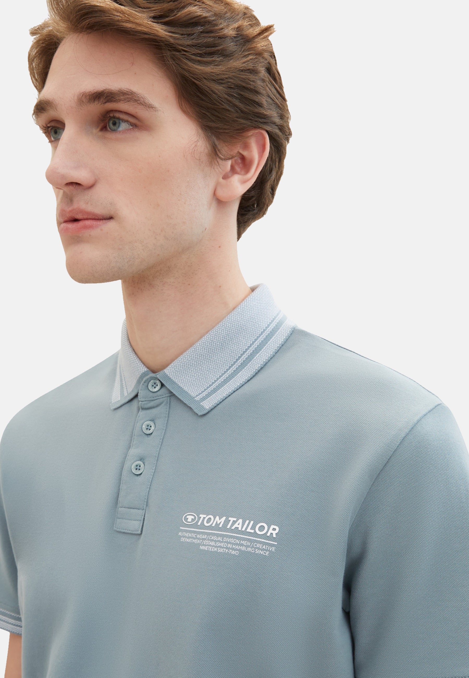 Tom Tailor Kurzarmshirt mit Polokragen