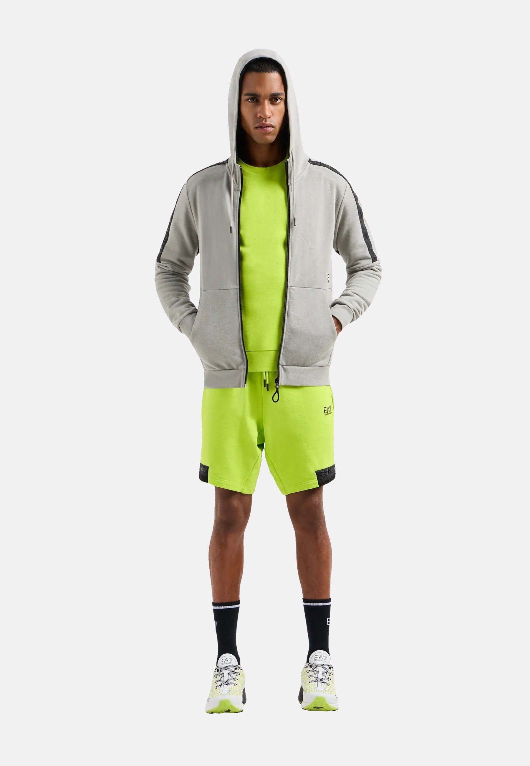 EA7 Emporio Armani Logo Series Kapuzensweatjacke