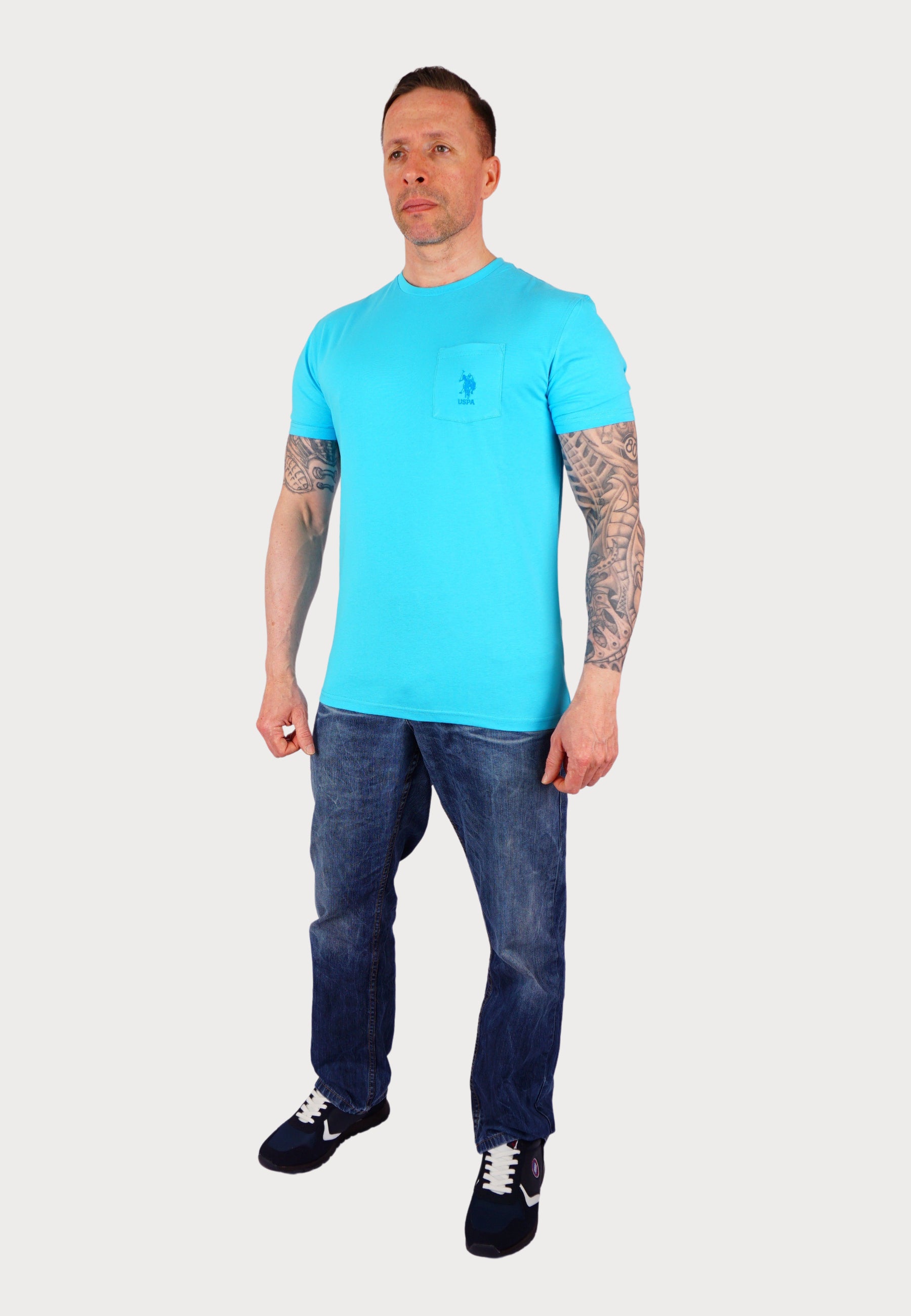 U.S. POLO T-Shirt mit Brusttasche