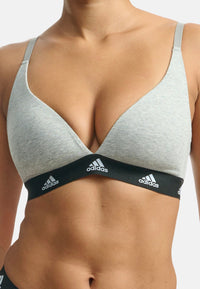 Adidas Gepolsterter Damen-BH mit Logo-Bund