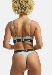 Adidas Gepolsterter Damen-BH mit Logo-Bund