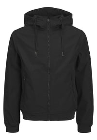 Jack & Jones BASIC Softshelljacke mit Kapuze, Reißverschluss und Reißverschlusstaschen