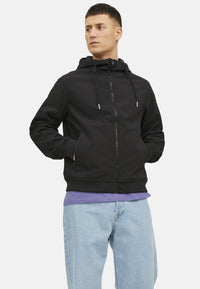 Jack & Jones BASIC Softshelljacke mit Kapuze, Reißverschluss und Reißverschlusstaschen