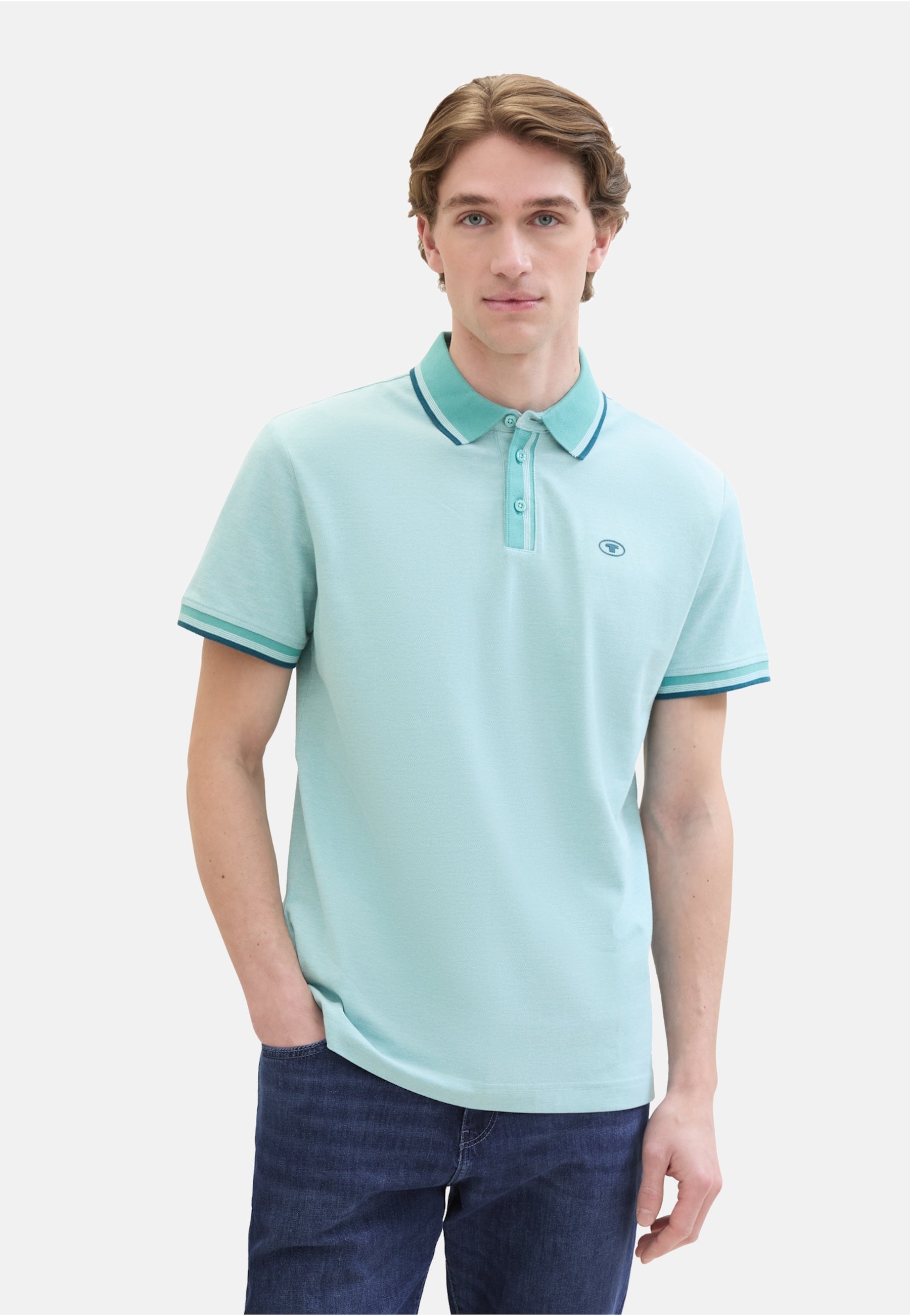 Tom Tailor Kurzarmshirt mit Polokragen