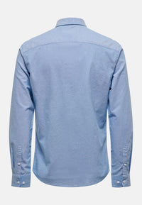 Only & Sons Salvaro Langarmhemd mit Brusttasche, Slim Fit