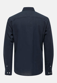 Only & Sons Salvaro Langarmhemd mit Brusttasche, Slim Fit