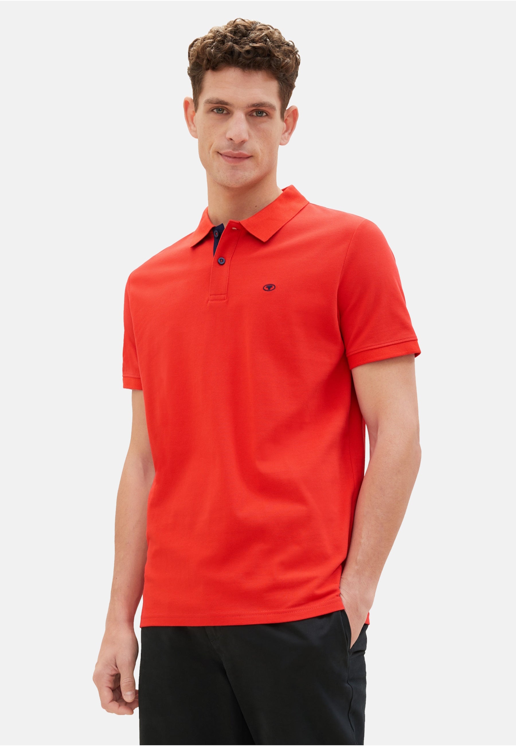 Tom Tailor BASIC Kurzarmshirt mit Polokragen
