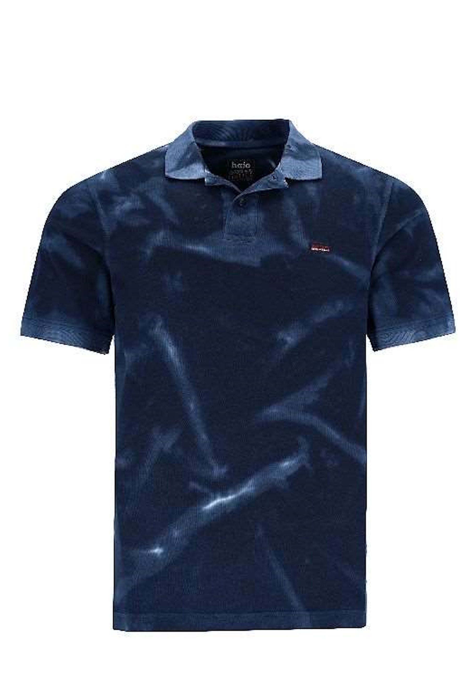 Hajo Batik Effekt Kurzarmshirt mit Polokragen