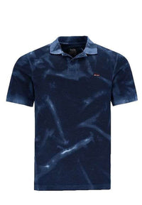 Hajo Batik Effekt Kurzarmshirt mit Polokragen