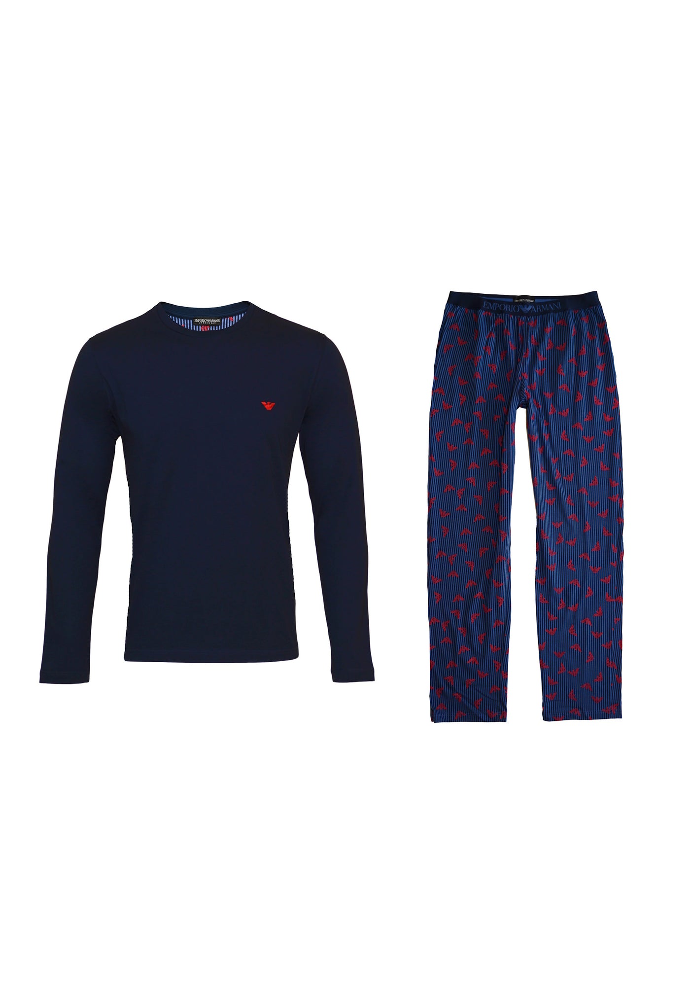 Emporio Armani Schlafanzug Longsleeve Trouser Sleepwear