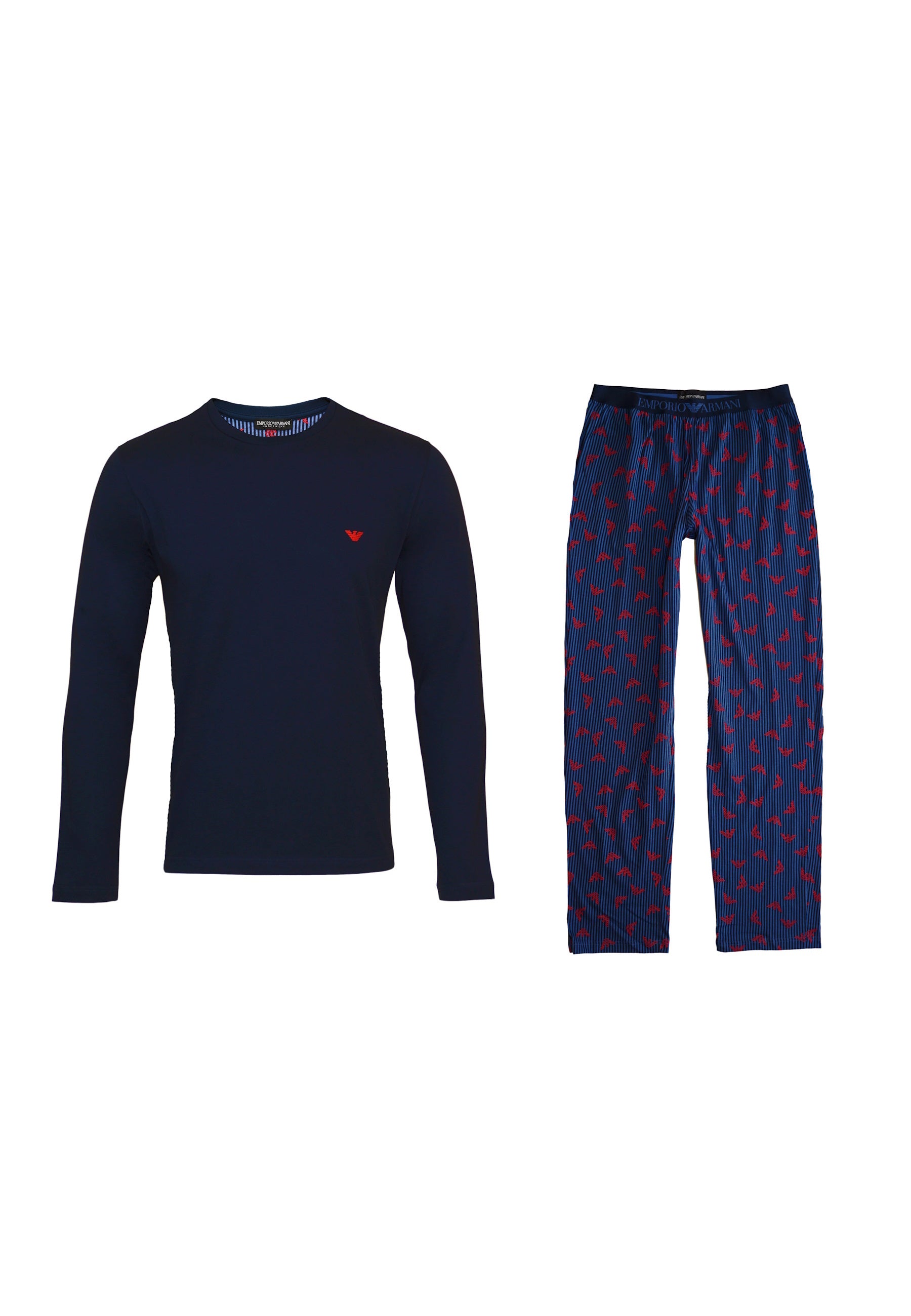 Emporio Armani Schlafanzug Longsleeve Trouser Sleepwear