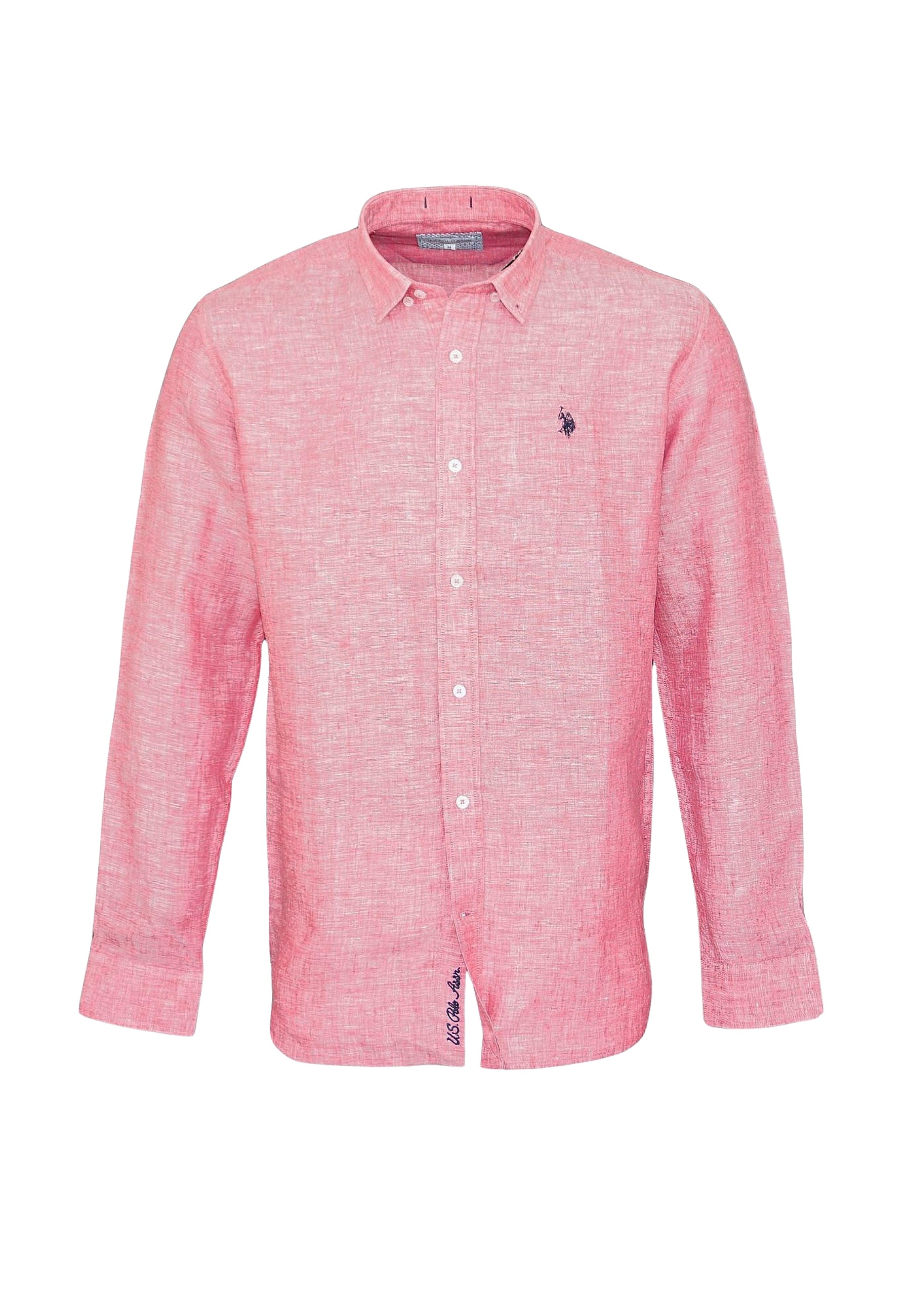 U.S. POLO Leinenhemd Button Down Linenshirt