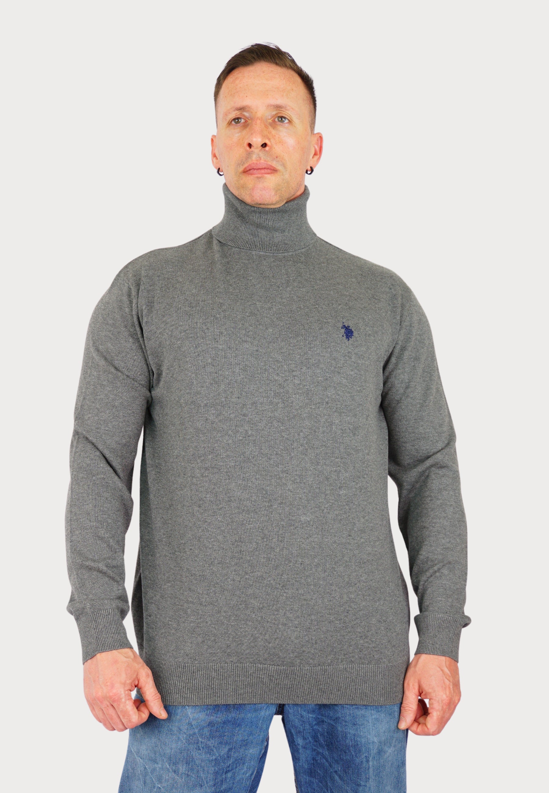 U.S. POLO Langarmshirt mit Rollkragen