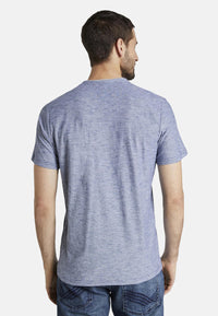 Tom Tailor Henley Shirt T-Shirt gestreift