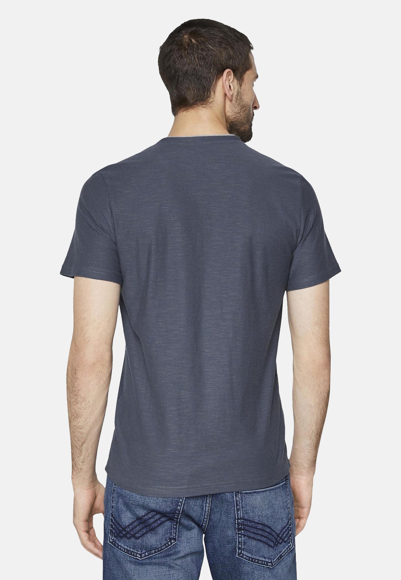 Tom Tailor Henley Shirt T-Shirt gestreift