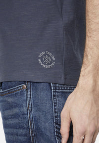 Tom Tailor Henley Shirt T-Shirt gestreift