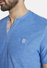 Tom Tailor Henley Shirt T-Shirt gestreift