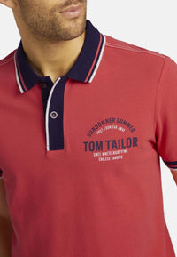 Tom Tailor Decorated Polo mit Print Shortleeve