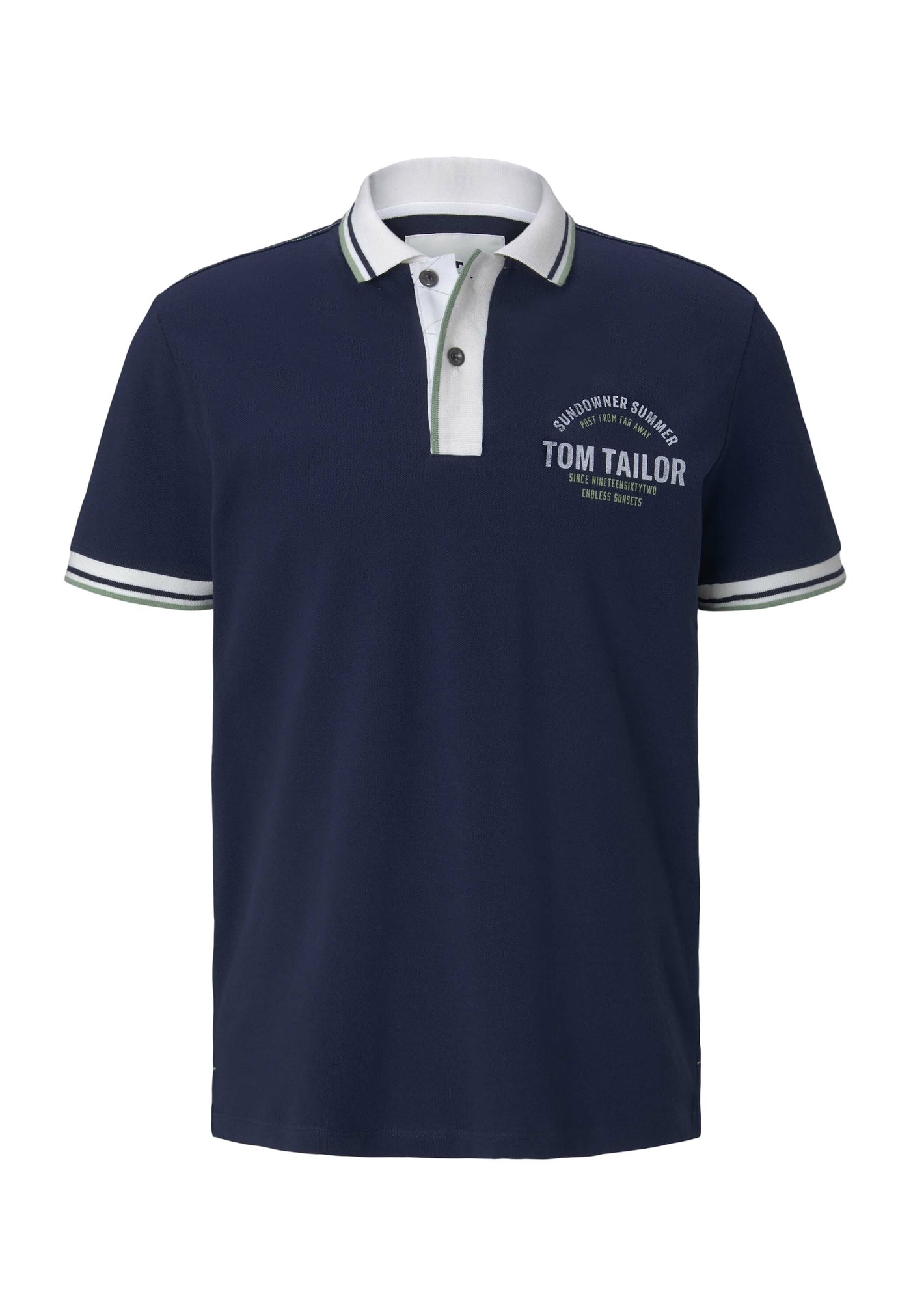 Tom Tailor Decorated Polo mit Print Shortleeve