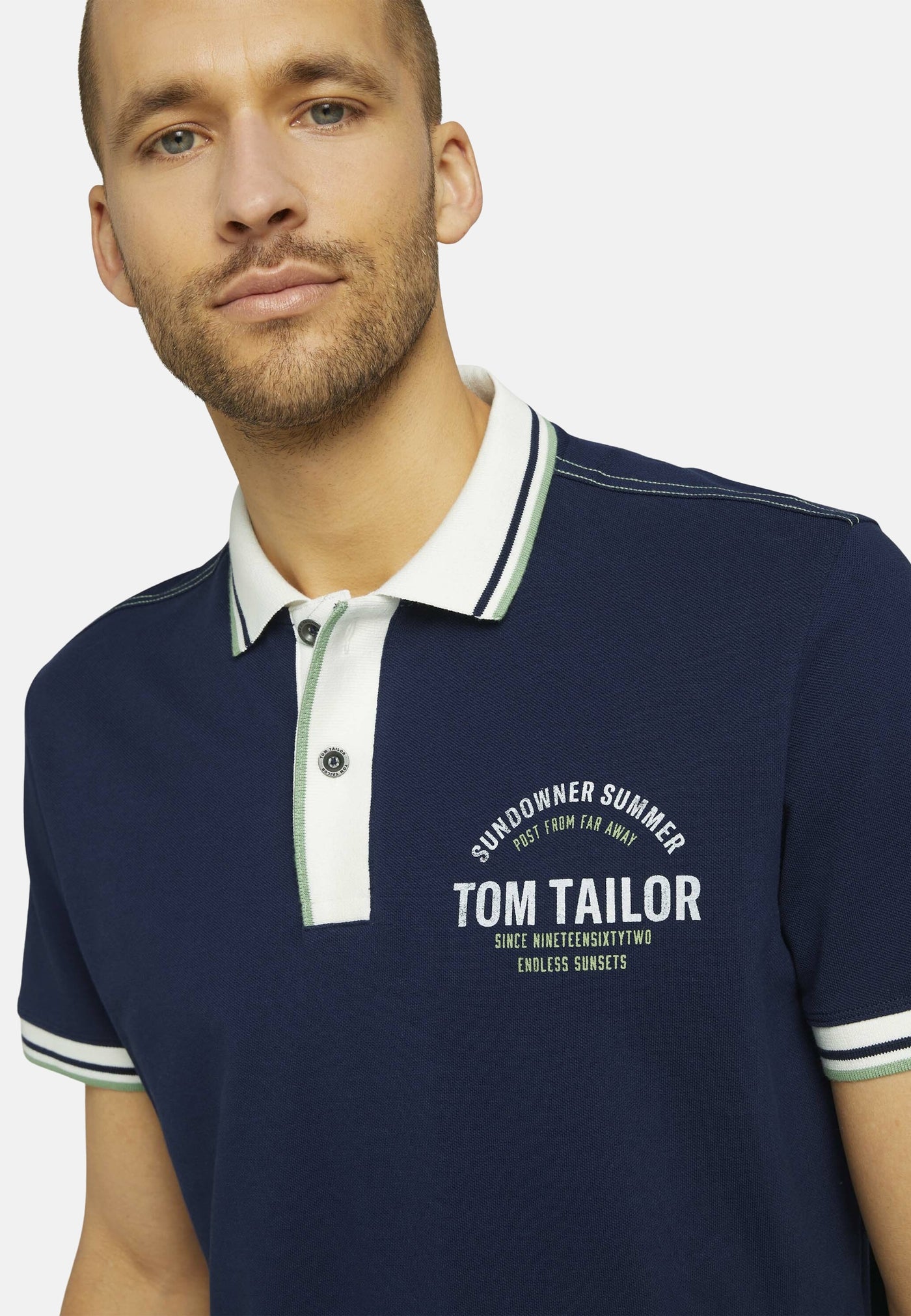 Tom Tailor Decorated Polo mit Print Shortleeve