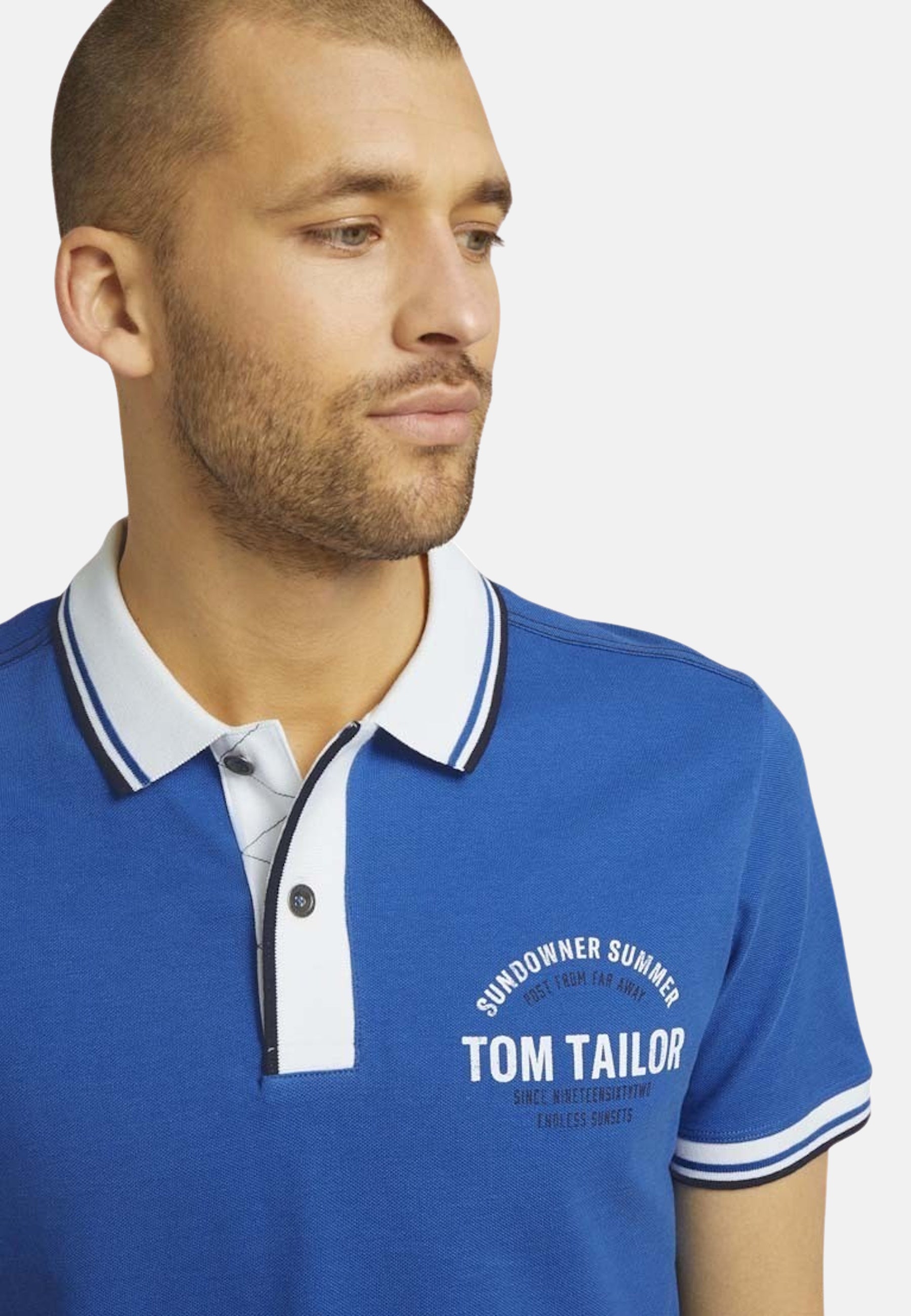Tom Tailor Decorated Polo mit Print Shortleeve