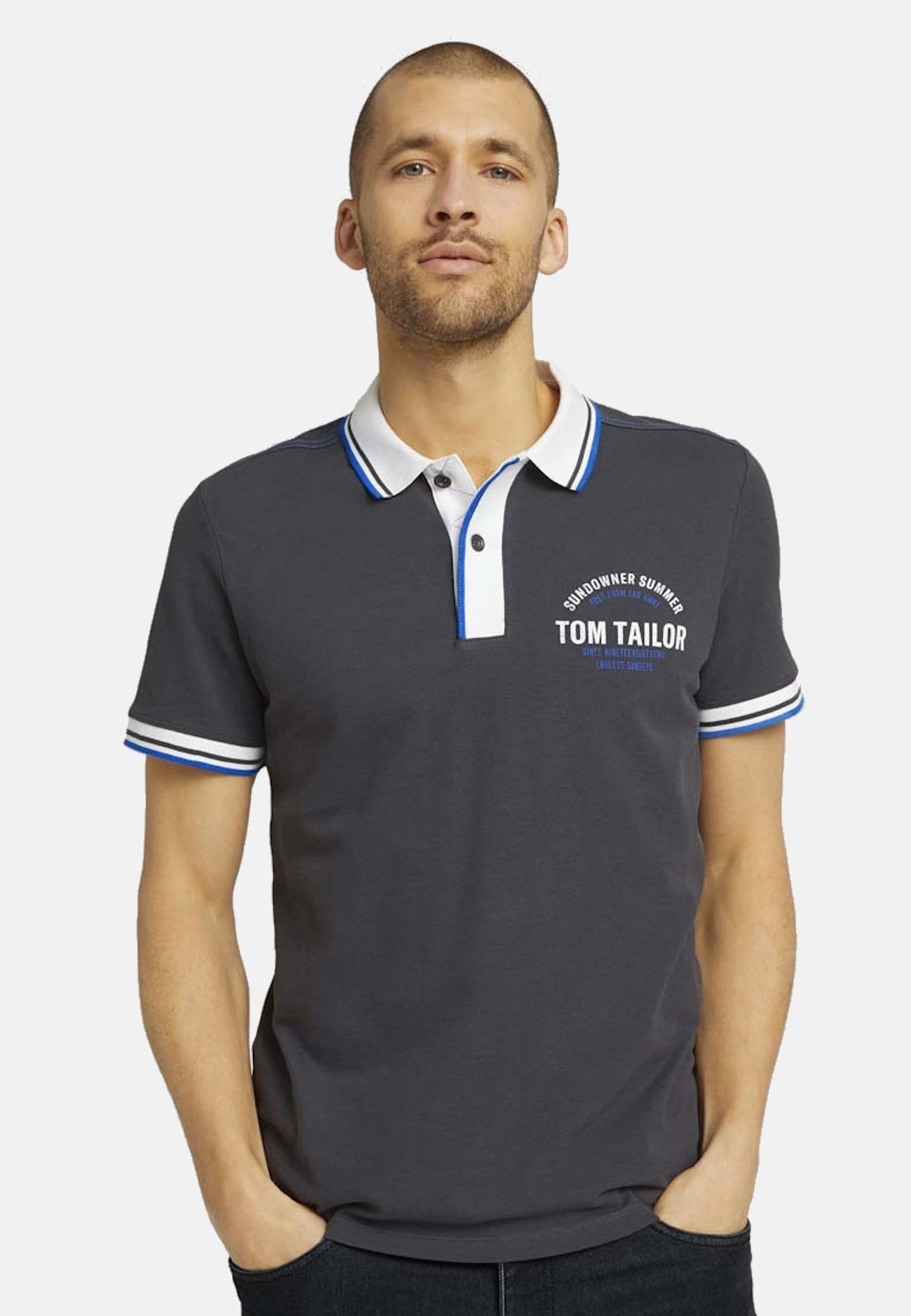 Tom Tailor Decorated Polo mit Print Shortleeve