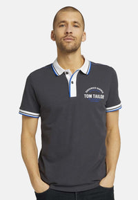 Tom Tailor Decorated Polo mit Print Shortleeve