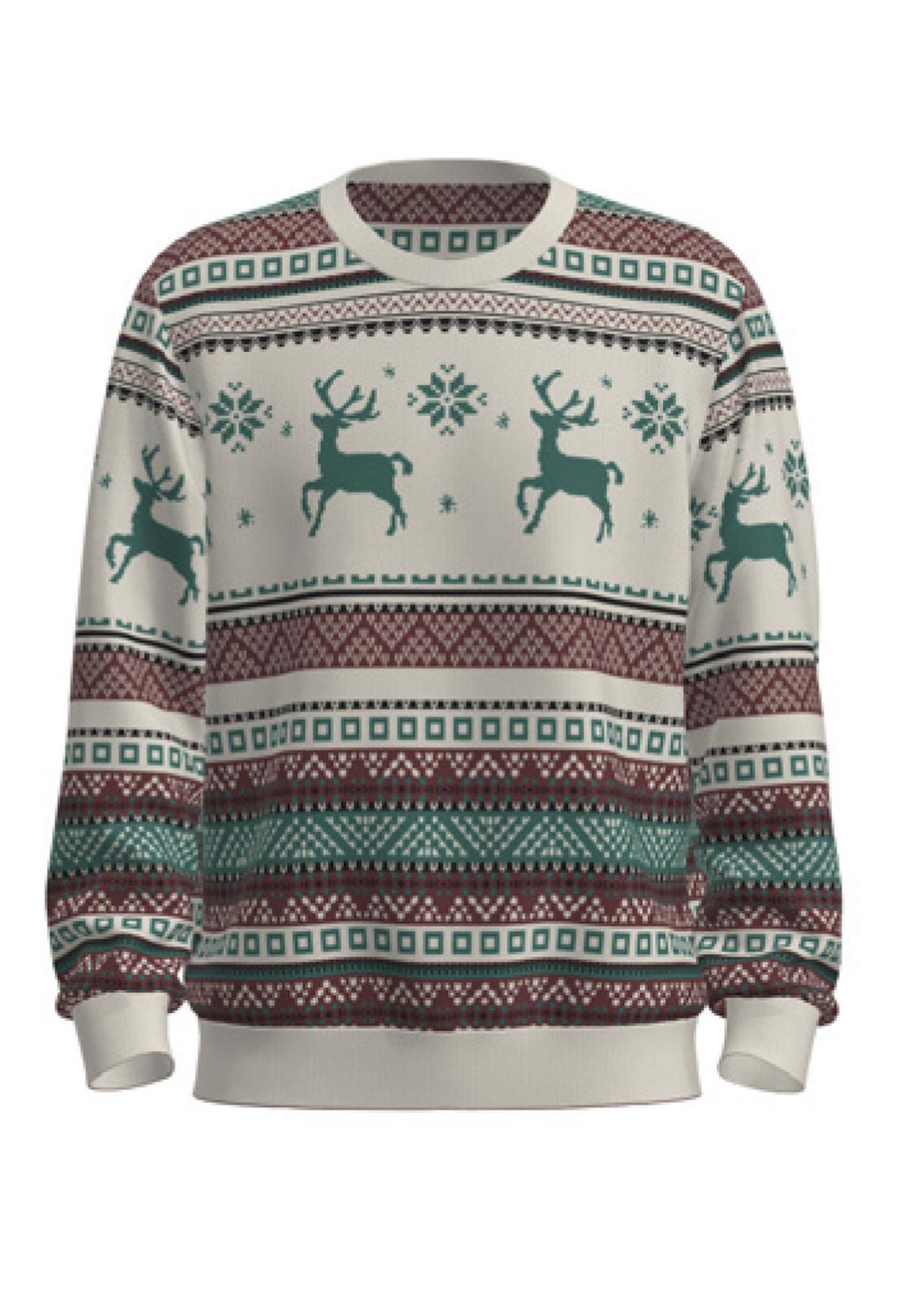 Jack & Jones XMAS SNOWBALL Strickpullover R-Neck