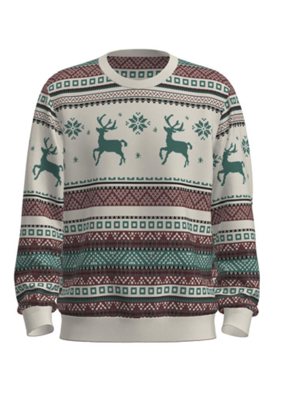 Jack & Jones XMAS SNOWBALL Strickpullover R-Neck