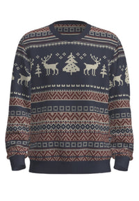 Jack & Jones XMAS SNOWBALL Strickpullover R-Neck