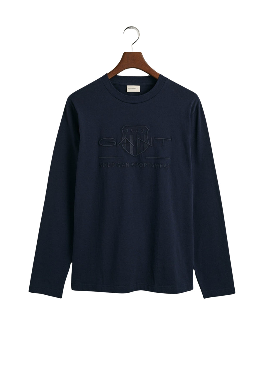Gant Langarmshirt Tonal Shield