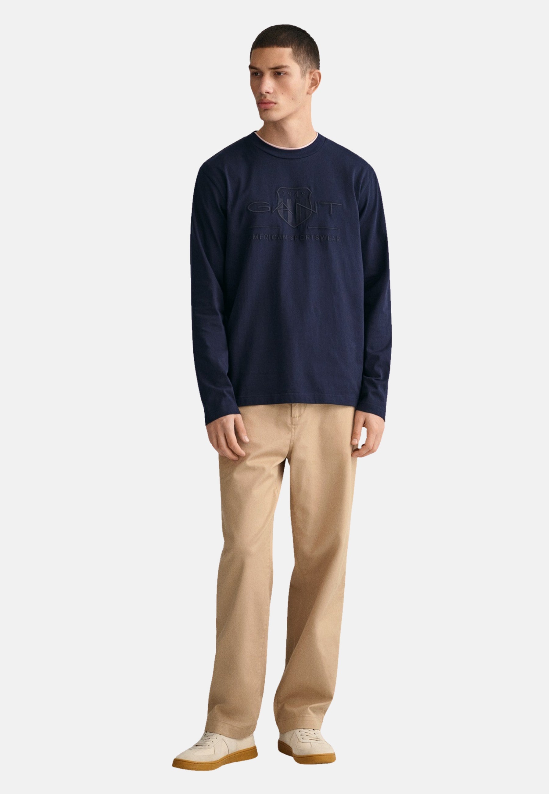 Gant Langarmshirt Tonal Shield