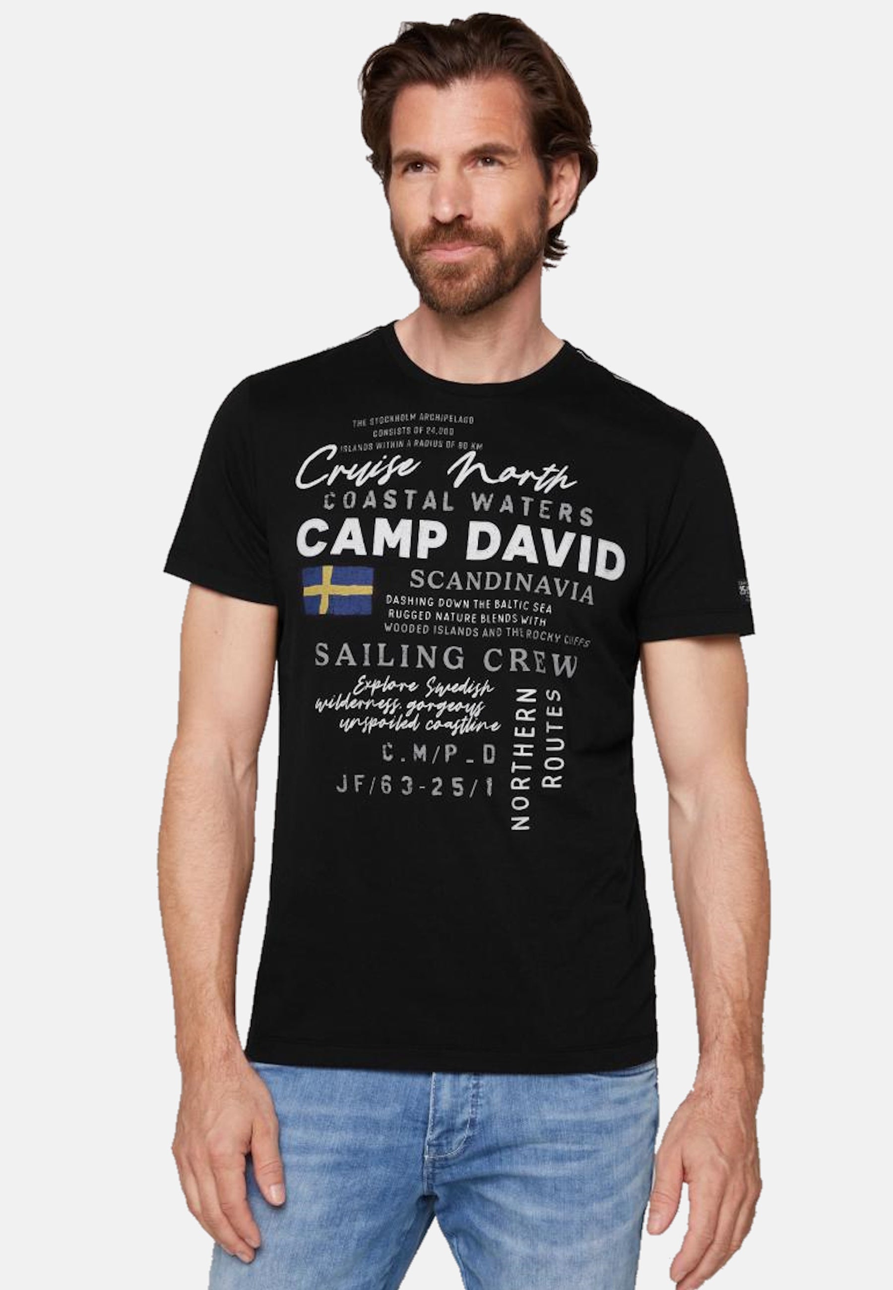 Camp David CRUISE NORTH Kurzarmshirt