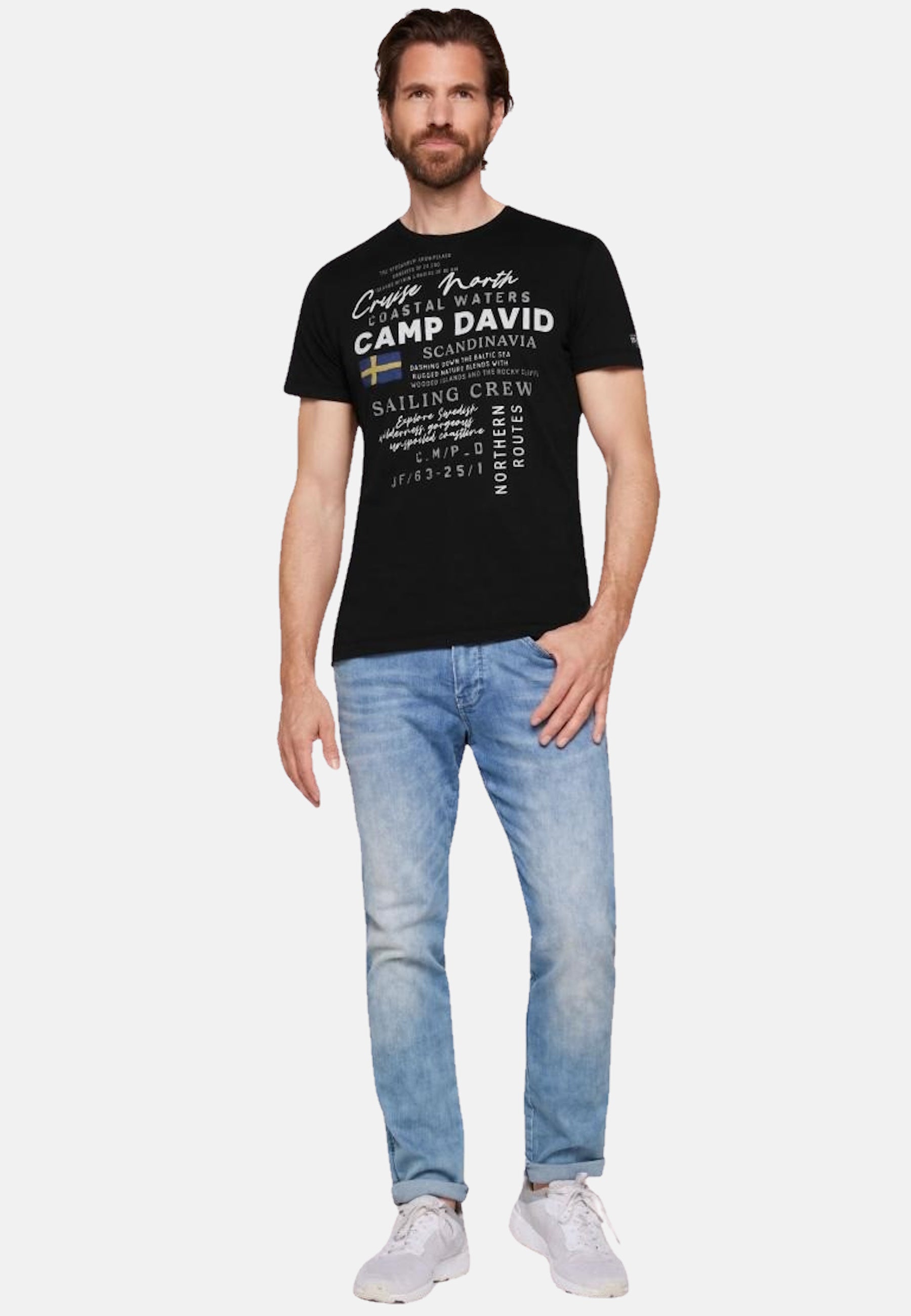 Camp David CRUISE NORTH Kurzarmshirt