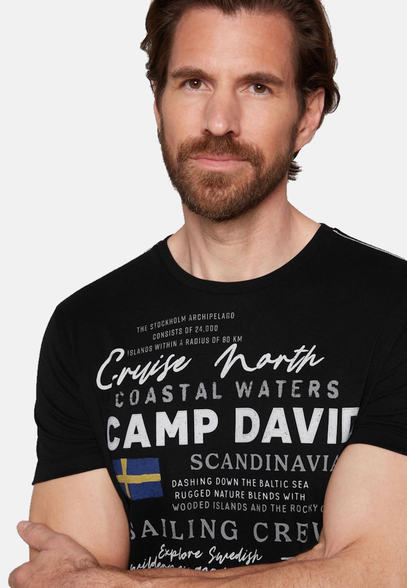 Camp David CRUISE NORTH Kurzarmshirt