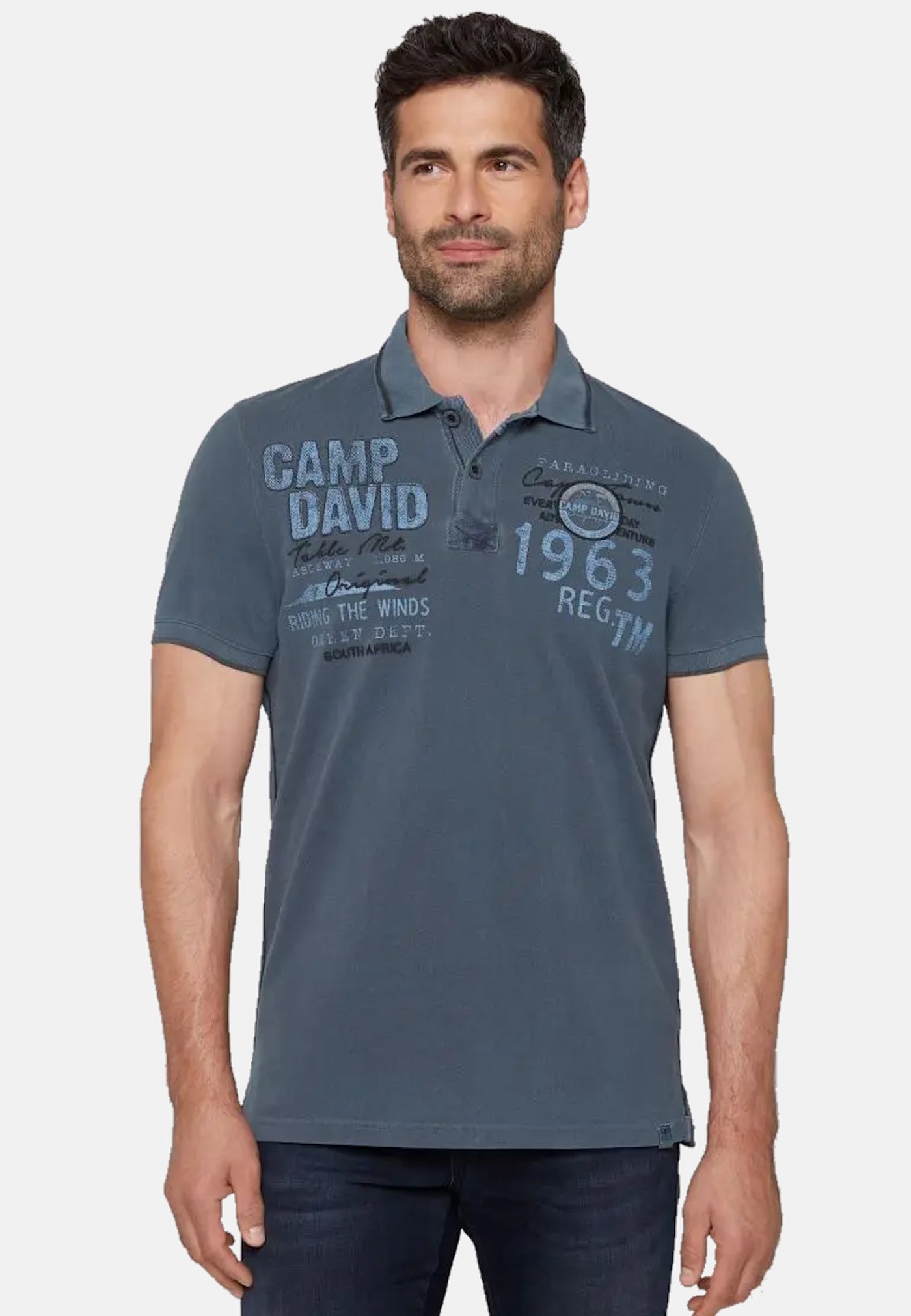 Camp David PARAGLIDING CAPE TOWN I Polo-Kurzarmshirt